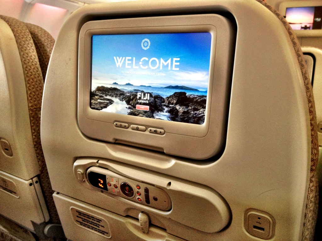 Individual screens in economy class